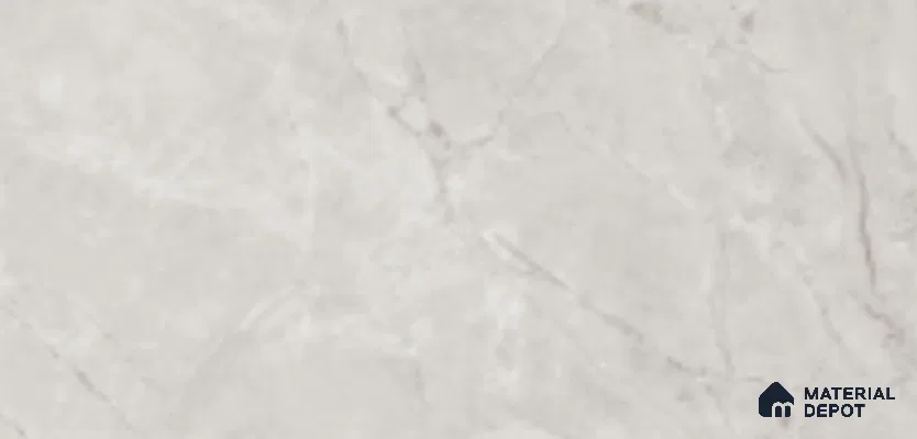 Marble Floor & Wall Tile TL 09760 C British Bianco 5 ft x 3 ft  Finish Vitrified Large Format Tile - 9 mm | 4 Random Design | Suitable For Living Room, Bedroom, Dining Area