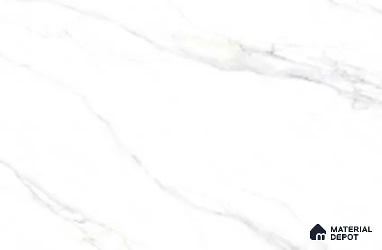 Marble Look Wall & Floor TL 10945 Palido White Glit 6 ft x 4 ft Fusion Finish Large Formate Vitrified Tile - 9 mm | 4 Random Design | Suitable For Living Room, Bedroom, Kitchen, Office & Dining | Adhesive and Spacers Must be Used During Installation