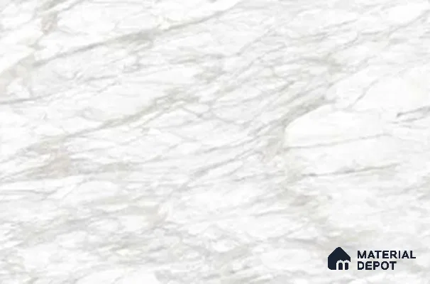 Marble Look Wall & Floor TL 10961 Lucaterra White Lux 6 ft x 4 ft Marmo Finish Large Formate Vitrified Tile - 9 mm | 3 Random Design | Suitable For Living Room, Bedroom, Kitchen, Office & Dining | Adhesive and Spacers Must be Used During Installation