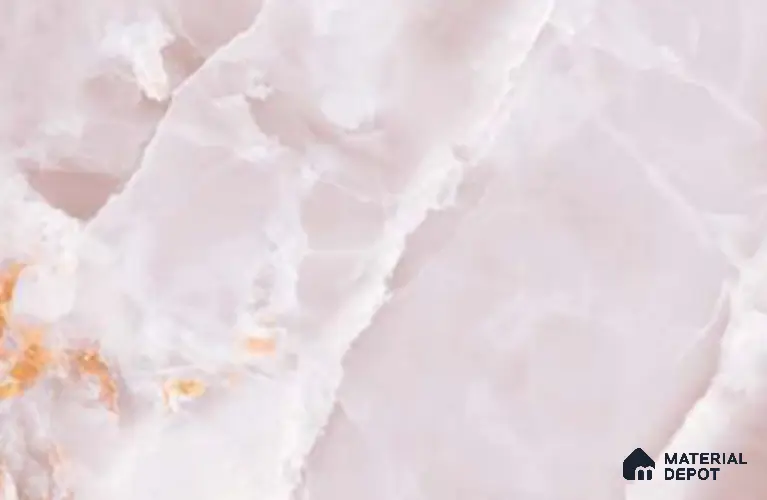 Marble Look Wall & Floor TL 10959 Marmo Onice Rose Lux 6 ft x 4 ft Marmo Finish Large Formate Vitrified Tile - 9 mm | 4 Random Design | Suitable For Living Room, Bedroom, Kitchen, Office & Dining | Adhesive and Spacers Must be Used During Installation