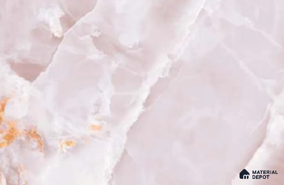 Marble Look Wall & Floor TL 10959 Marmo Onice Rose Lux 6 ft x 4 ft Marmo Finish Large Formate Vitrified Tile - 9 mm | 4 Random Design | Suitable For Living Room, Bedroom, Kitchen, Office & Dining | Adhesive and Spacers Must be Used During Installation