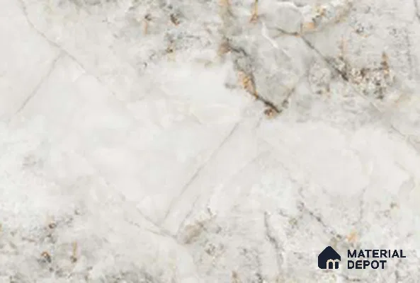 Marble Look Wall & Floor TL 10965 Intra White 6 ft x 4 ft Polished Finish Large Formate Vitrified Tile - 9 mm | 2 Random Design | Suitable For Living Room, Bedroom, Kitchen, Office & Dining | Adhesive and Spacers Must be Used During Installation