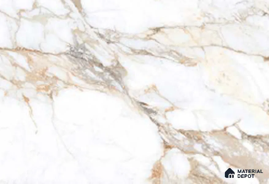 Marble Look Wall & Floor TL 10967 Ortiz Brown 6 ft x 4 ft Polished Finish Large Formate Vitrified Tile - 9 mm | 3 Random Design | Suitable For Living Room, Bedroom, Kitchen, Office & Dining | Adhesive and Spacers Must be Used During Installation