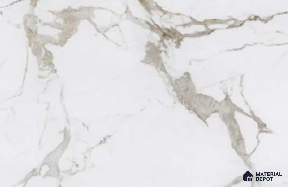 Marble Look Wall & Floor TL 10963 Arabella White 6 ft x 4 ft Polished Finish Large Formate Vitrified Tile - 9 mm | 3 Random Design | Suitable For Living Room, Bedroom, Kitchen, Office & Dining | Adhesive and Spacers Must be Used During Installation