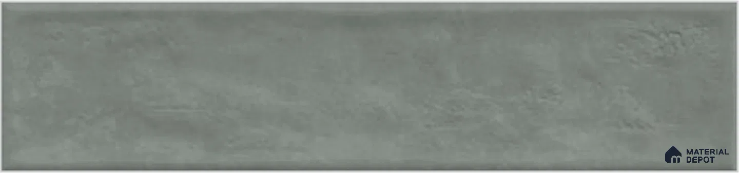 Subway Wall Tile TL 13031 R Sage Mist 10.2 inch x 2.3 inch Vitrified Glossy Finish - 8.5 mm | 18 Random Designs | Suitable for Kitchen, Bathroom Walls & Backsplashes