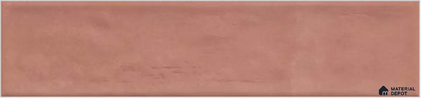 Subway Wall Tile TL 13031 AA Terracotta Rose 10.2 inch x 2.3 inch Vitrified Matte Finish - 8.5 mm | 18 Random Designs | Suitable for Kitchen, Bathroom Walls & Backsplashes