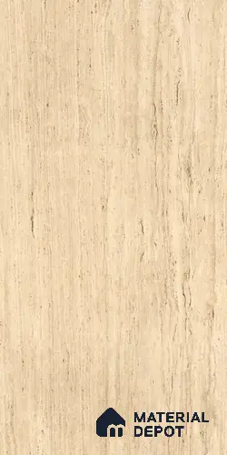 Marble Look Wall & Floor Tile TL 06645 B Elite Travertino Beige 4 ft x 2 ft Vitrified Matte Finish - 9 mm | (Random 4) | Suitable for Living Room, Bedroom, Bathroom, Kitchen, Office, Elevation & Dining