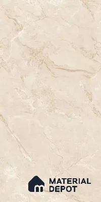 Marble Look Wall & Floor Tile TL 06639 C British Beige Glit 4 ft x 2 ft Vitrified Matte Finish - 9 mm | (Random 5) | Suitable for Living Room, Bedroom, Bathroom, Kitchen, Office, Elevation & Dining