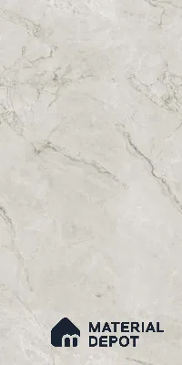 Marble Look Wall & Floor Tile TL 06639 British Bianco Glit 4 ft x 2 ft Vitrified Matte Finish - 9 mm | (Random 5) | Suitable for Living Room, Bedroom, Bathroom, Kitchen, Office, Elevation & Dining