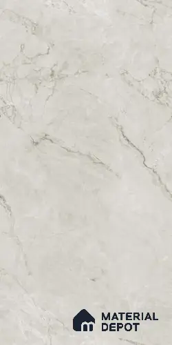 Marble Look Wall & Floor Tile TL 06639 British Bianco Glit 4 ft x 2 ft Vitrified Matte Finish - 9 mm | (Random 5) | Suitable for Living Room, Bedroom, Bathroom, Kitchen, Office, Elevation & Dining