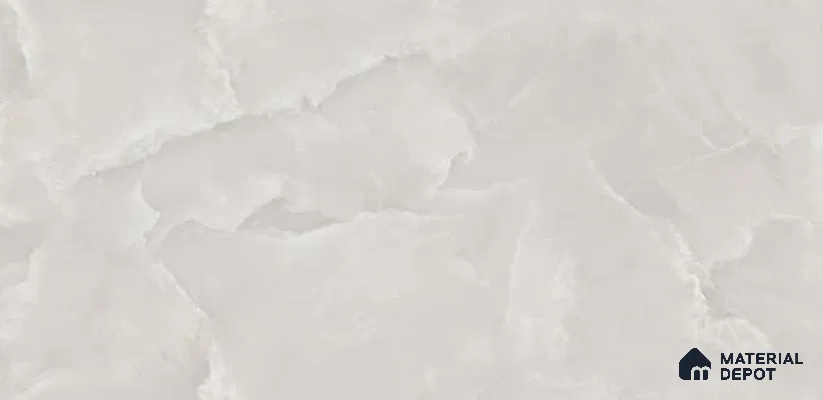 Marble Look Wall & Floor Tile TL 06653 Rose Onyx Bianco 6 ft x 4 ft Vitrified Glossy Finish - 9 mm | (Random 3) | Suitable for Living Room, Bedroom, Bathroom, Kitchen, Office, Elevation & Dining | Adhesive and Spacers Must be Used During Installation