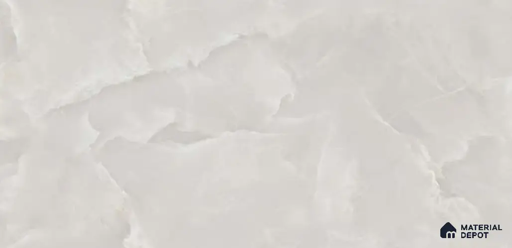 Marble Look Wall & Floor Tile TL 06653 Rose Onyx Bianco 6 ft x 4 ft Vitrified Glossy Finish - 9 mm | (Random 3) | Suitable for Living Room, Bedroom, Bathroom, Kitchen, Office, Elevation & Dining | Adhesive and Spacers Must be Used During Installation