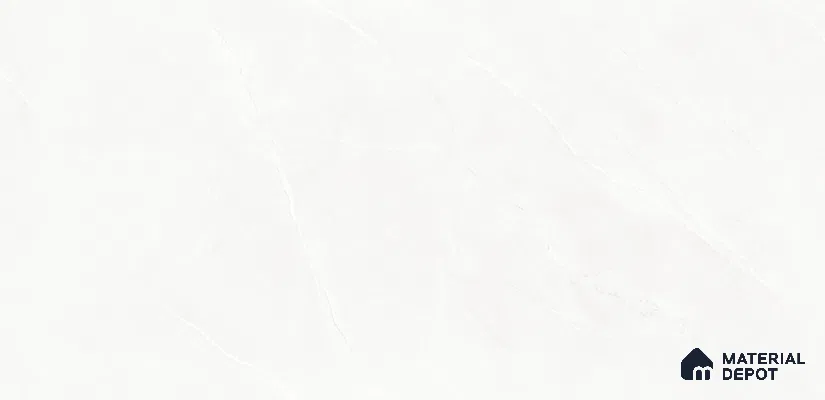 Marble Look Wall & Floor Tile TL 06652 Versatile Bianco 4 ft x 2 ft Vitrified Glossy Finish - 9 mm | (Random 6) | Suitable for Living Room, Bedroom, Bathroom, Kitchen, Office, Elevation & Dining