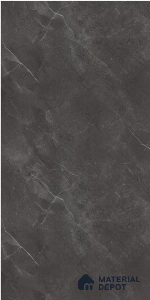LM 01466 Iceland Dark Grey 8 ft x 4 ft High Gloss Finish Decorative Laminate - 1 mm  | Suitable for TV Unit, Wardrobe, Kitchen Cabinets