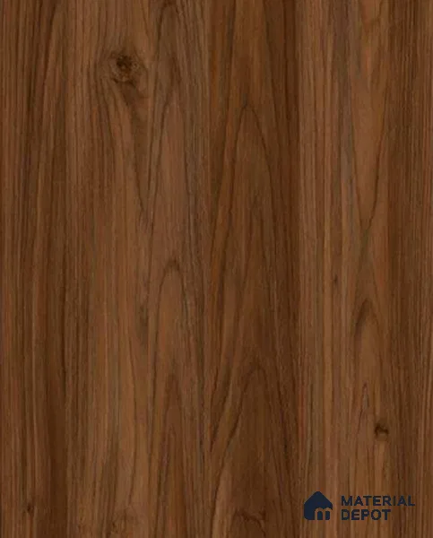 Wooden Look LM 19280 Juglans Polished 8 ft x 4 ft Suede Finish Decorative Laminate - 1 mm | Suitable for TV Unit, Wardrobe, Kitchen Cabinets