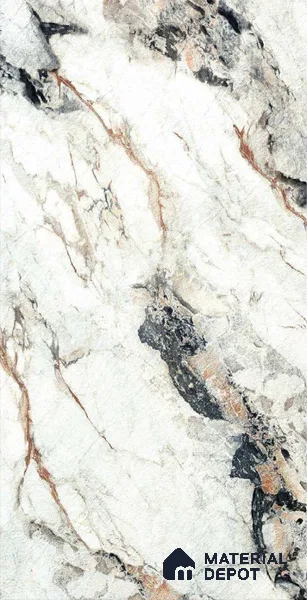 Stone Look LM 19279 Venetian Carrara 8 ft x 4 ft Glossy Finish Decorative Laminate - 1 mm | Suitable for TV Unit, Wardrobe, Kitchen Cabinets
