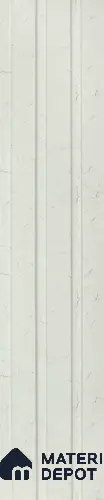 White Marble Louver PN 06307 8 ft x 4.9 inch Charcoal Panel - 12 mm | Suitable for Feature Wall, TV Unit & Living Room | Width is Subjected to 5% Variation