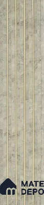 Beige Stone Louver PN 06310 8 ft x 4.9 inch Charcoal Panel - 12 mm | Suitable for Feature Wall, TV Unit & Living Room | Width is Subjected to 5% Variation