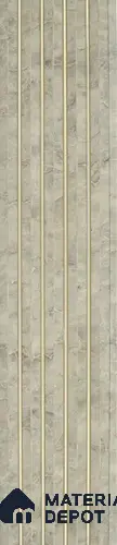 Beige Stone Louver PN 06310 8 ft x 4.9 inch Charcoal Panel - 12 mm | Suitable for Feature Wall, TV Unit & Living Room | Width is Subjected to 5% Variation
