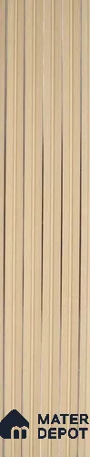 Beige Wooden Louver PN 06311 8 ft x 4.9 inch Charcoal Panel - 12 mm | Suitable for Feature Wall, TV Unit & Living Room | Width is Subjected to 5% Variation