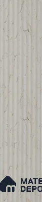 Grey Marble Louver PN 06313 8 ft x 4.9 inch Charcoal Panel - 12 mm | Suitable for Feature Wall, TV Unit & Living Room | Width is Subjected to 5% Variation