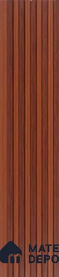 Brown Wooden Louver PN 06316 8 ft x 4.9 inch Charcoal Panel - 12 mm | Suitable for Feature Wall, TV Unit & Living Room | Width is Subjected to 5% Variation
