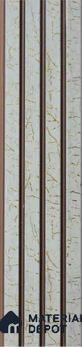 Grey Patterned Louver PN 06318 8 ft x 4.9 inch Charcoal Panel - 12 mm | Suitable for Feature Wall, TV Unit & Living Room | Width is Subjected to 5% Variation