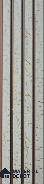 Grey Patterned Louver PN 06318 8 ft x 4.9 inch Charcoal Panel - 12 mm | Suitable for Feature Wall, TV Unit & Living Room | Width is Subjected to 5% Variation