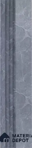 Grey Marble Louver PN 06322 8 ft x 4.9 inch Charcoal Panel - 12 mm | Suitable for Feature Wall, TV Unit & Living Room | Width is Subjected to 5% Variation