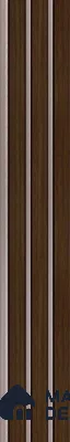 Brown Wooden Louver PN 06324 8 ft x 4.9 inch Charcoal Panel - 12 mm | Suitable for Feature Wall, TV Unit & Living Room | Width is Subjected to 5% Variation