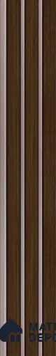 Brown Wooden Louver PN 06324 8 ft x 4.9 inch Charcoal Panel - 12 mm | Suitable for Feature Wall, TV Unit & Living Room | Width is Subjected to 5% Variation