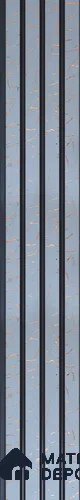 Blue Patterned Louver PN 06328 8 ft x 4.9 inch Charcoal Panel - 12 mm | Suitable for Feature Wall, TV Unit & Living Room | Width is Subjected to 5% Variation