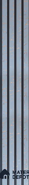 Blue Patterned Louver PN 06328 8 ft x 4.9 inch Charcoal Panel - 12 mm | Suitable for Feature Wall, TV Unit & Living Room | Width is Subjected to 5% Variation