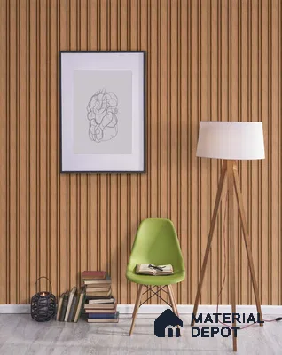 Beige Charcoal Louvers/Panels Display Clads Series | 8 ft x 5 inch | PN 07611