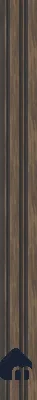 Wenge Marble Louver SA 1007 8 ft x 4.9 inch Charcoal Panel -  mm | Suitable for Feature Wall, TV Unit & Living Room | Width is Subjected to 5% Variation