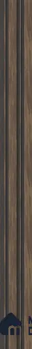 Wenge Marble Louver SA 1007 8 ft x 4.9 inch Charcoal Panel - mm | Suitable for Feature Wall, TV Unit & Living Room | Width is Subjected to 5% Variation