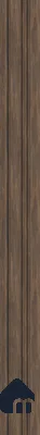 Brown Charcoal Louvers/Panels Display Clads Series | 8 ft x 5 inch | PN 07616