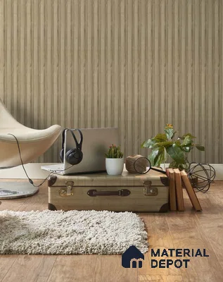Beige Wooden Louver SA 1014 8 ft x 4.9 inch Charcoal Panel -  mm | Suitable for Feature Wall, TV Unit & Living Room | Width is Subjected to 5% Variation
