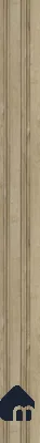 Beige Wooden Louver SA 1014 8 ft x 4.9 inch Charcoal Panel -  mm | Suitable for Feature Wall, TV Unit & Living Room | Width is Subjected to 5% Variation