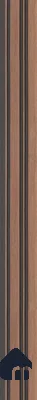 Brown Charcoal Louvers/Panels Display Clads Series | 8 ft x 5 inch | PN 07613