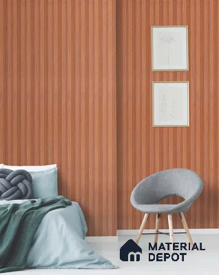 Brown Wooden Louver SA 1018 8 ft x 4.9 inch Charcoal Panel -  mm | Suitable for Feature Wall, TV Unit & Living Room | Width is Subjected to 5% Variation