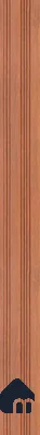 Brown Wooden Louver SA 1018 8 ft x 4.9 inch Charcoal Panel -  mm | Suitable for Feature Wall, TV Unit & Living Room | Width is Subjected to 5% Variation