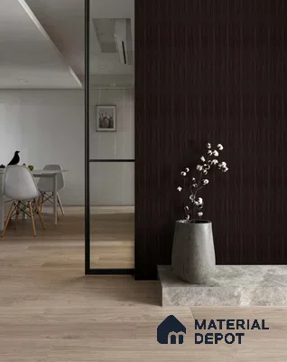 Wenge Wooden Louver SA 1021 8 ft x 4.9 inch Charcoal Panel -  mm | Suitable for Feature Wall, TV Unit & Living Room | Width is Subjected to 5% Variation