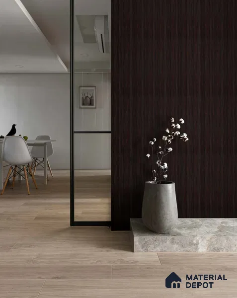 Wenge Wooden Louver SA 1021 8 ft x 4.9 inch Charcoal Panel -  mm | Suitable for Feature Wall, TV Unit & Living Room | Width is Subjected to 5% Variation