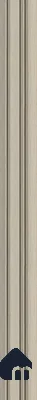 White Wooden Louver SA 1024 8 ft x 4.9 inch Charcoal Panel -  mm | Suitable for Feature Wall, TV Unit & Living Room | Width is Subjected to 5% Variation