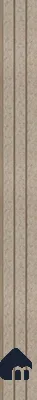 Beige Charcoal Louvers/Panels Display Clads Series | 8 ft x 5 inch | PN 07876
