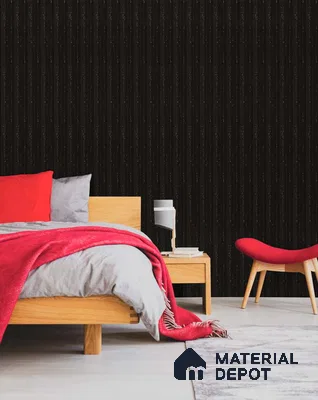 Black Charcoal Louvers/Panels Display Clads Series | 8 ft x 5 inch | PN 07617