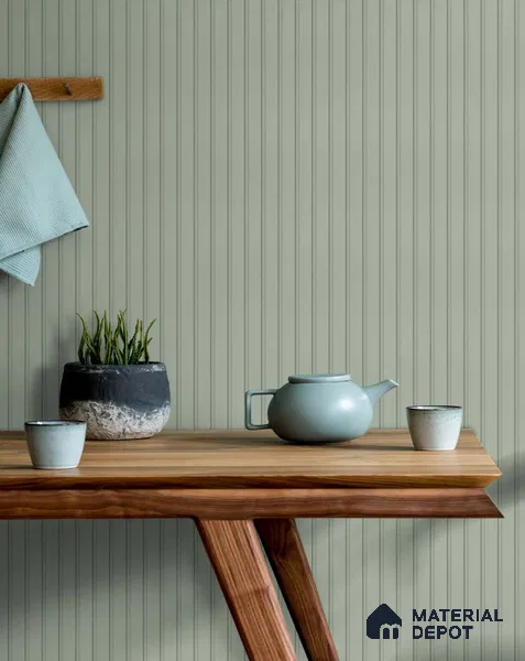 Grey Plain Colour Louver SA 4007 8 ft x 4.9 inch Charcoal Panel -  mm | Suitable for Feature Wall, TV Unit & Living Room | Width is Subjected to 5% Variation