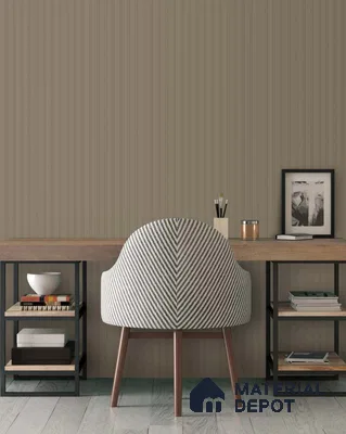 Brown Plain Colour Louver SA 4009 8 ft x 4.9 inch Charcoal Panel -  mm | Suitable for Feature Wall, TV Unit & Living Room | Width is Subjected to 5% Variation
