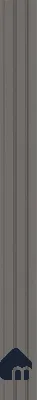 Grey Charcoal Louvers/Panels Sleek & Splendid Series | 8 ft x 5 inch | PN 07620